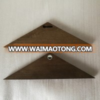 OEM Stained Finish Wood Triangle Arrow Plaque Wall Mounted