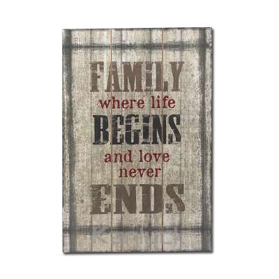 Family Design Wooden Wall Plaque