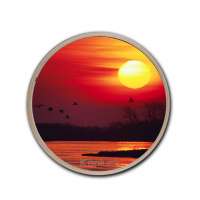 Sunset Photographic Picture Printed Round Art