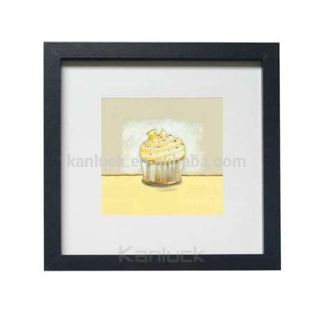 Black Picture Photo Frame in Customized Size 25 x 25 cm