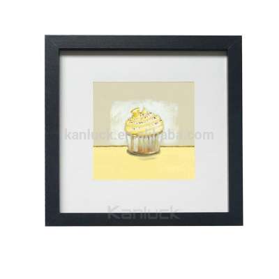 Black Picture Photo Frame in Customized Size 25 x 25 cm